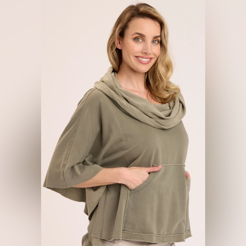XCVI Paige Poncho Hillside Green